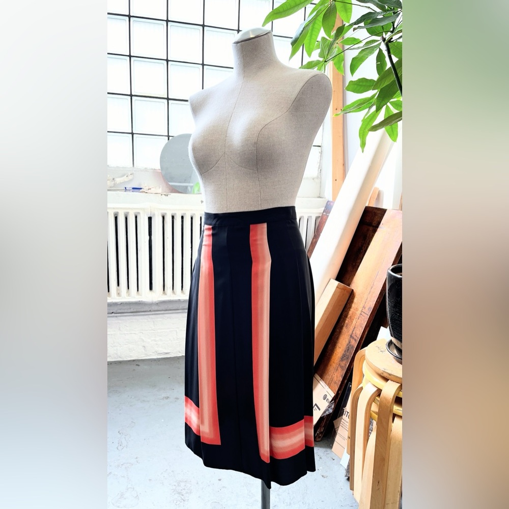 Les Petites Paris, 2010 ombré print rayon crepe midi skirt